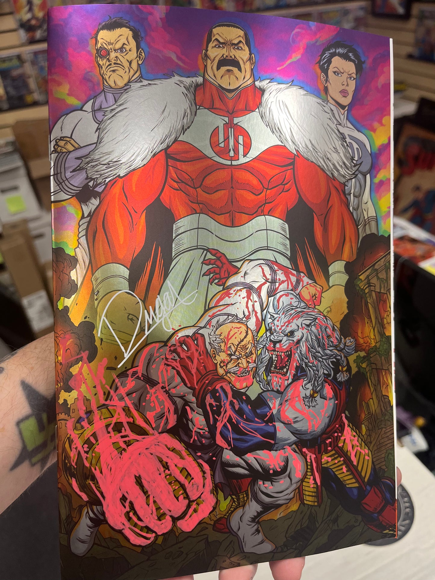 Invincible Universe: Battle Beast #12 Deegan Puchkors, Syndicate Comics & Collectibles DragonCon Exclusive Virgin Foil Variant