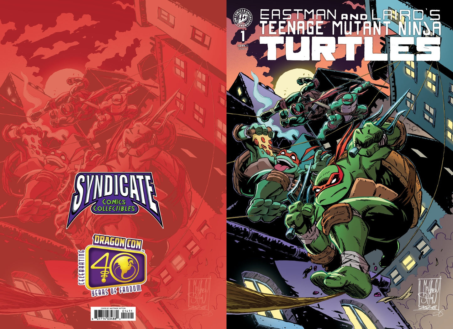 Teenage Mutant Ninja Turtles #1 Mirage Facsimile Edition, Matthew Sutton, Syndicate Comics & Collectibles DragonCon Exclusive Variant