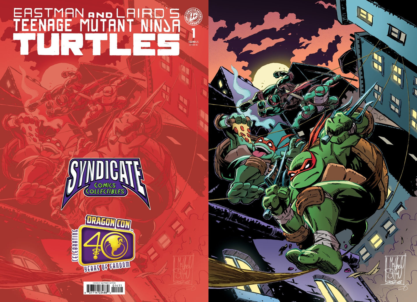 Teenage Mutant Ninja Turtles #1 Mirage Facsimile Edition, Matthew Sutton, Syndicate Comics & Collectibles DragonCon Exclusive Variant