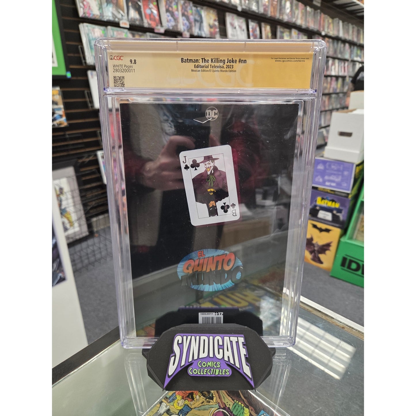 Batman: The Killing Joke (CGC 9.8) Signed by Brian Bolland & John Higgins, Mexican Foil Edition