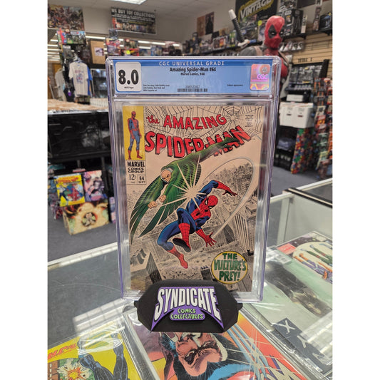 Amazing Spider-Man #64 (CGC 8.0) Vulture Appearance