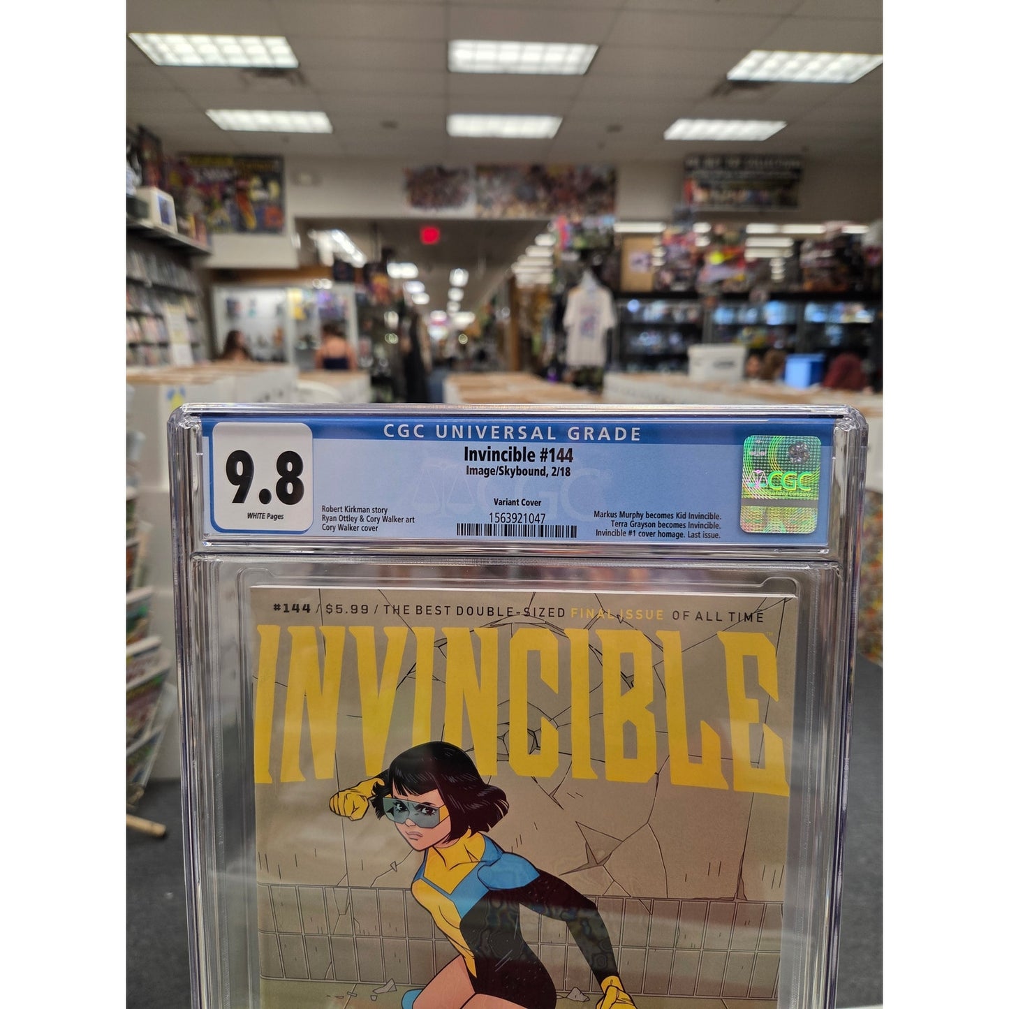 Invincible #144 (CGC 9.8) Cory Walker Variant, Low Pop