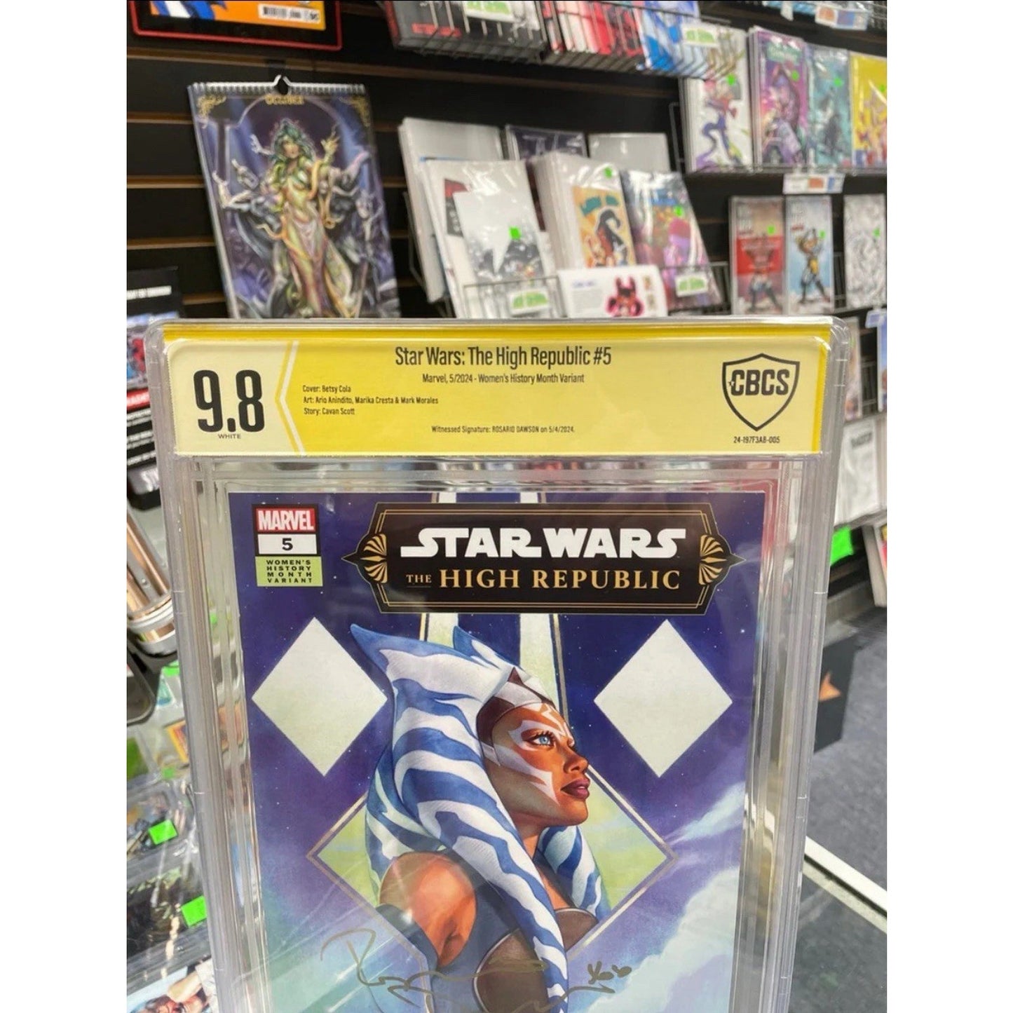 Star Wars: The High Republic #5 (CBCS 9.8) Signed by Rosario Dawson
