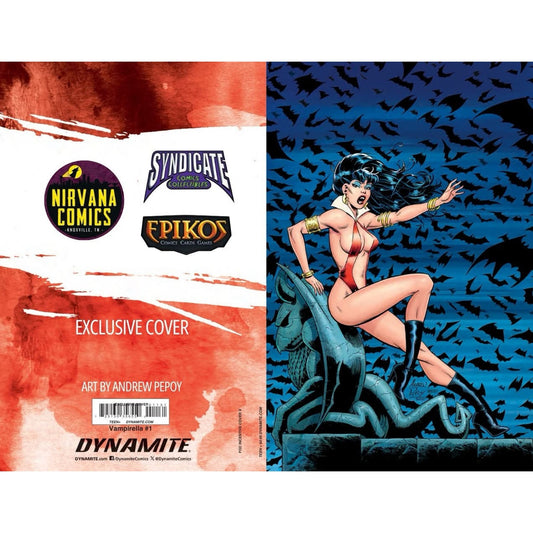 Vampirella #1 Andrew Pepoy, Syndicate Comics Exclusive Midnight Virgin Variant