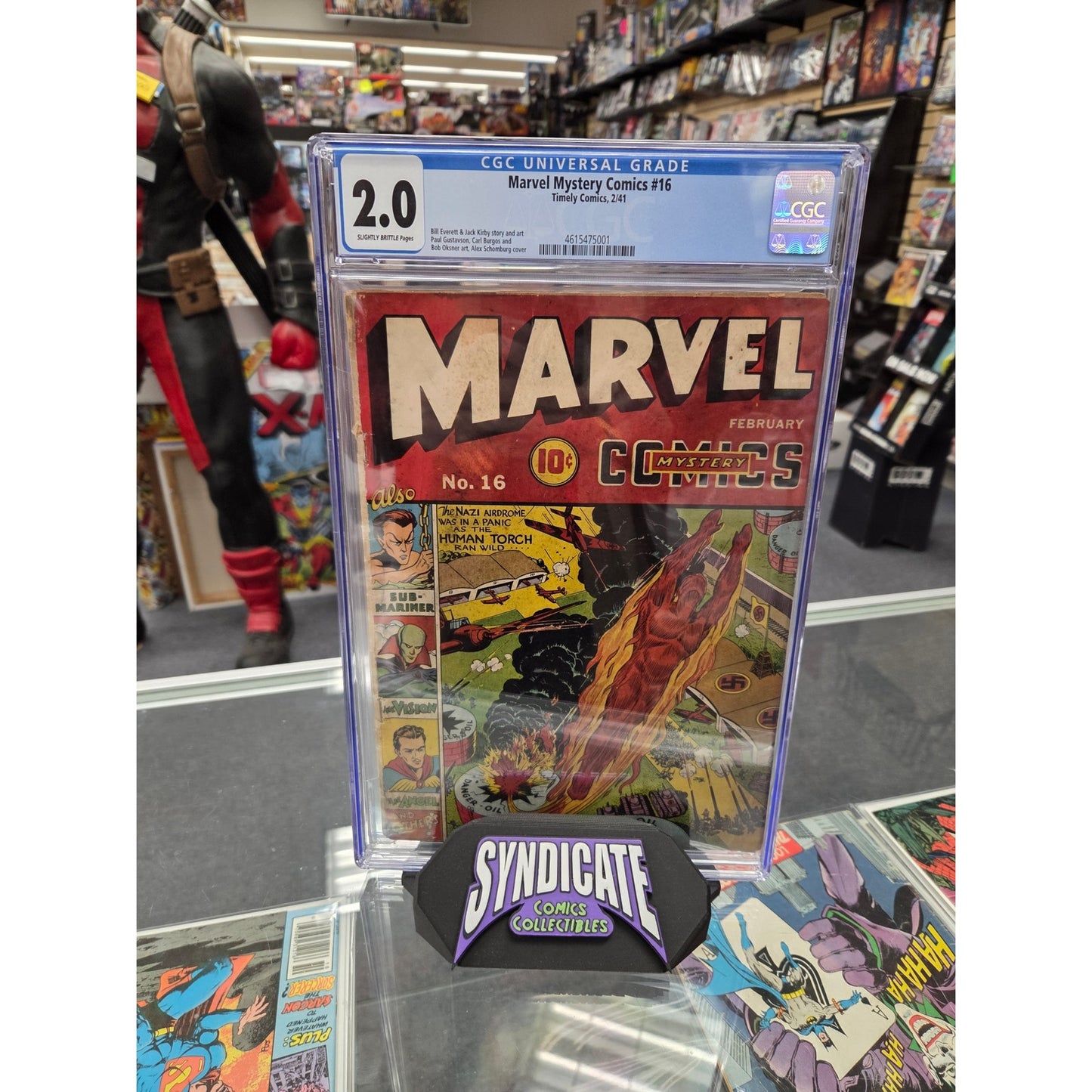 Marvel Mystery Comics #16 (CGC 2.0) Golden Age Marvel