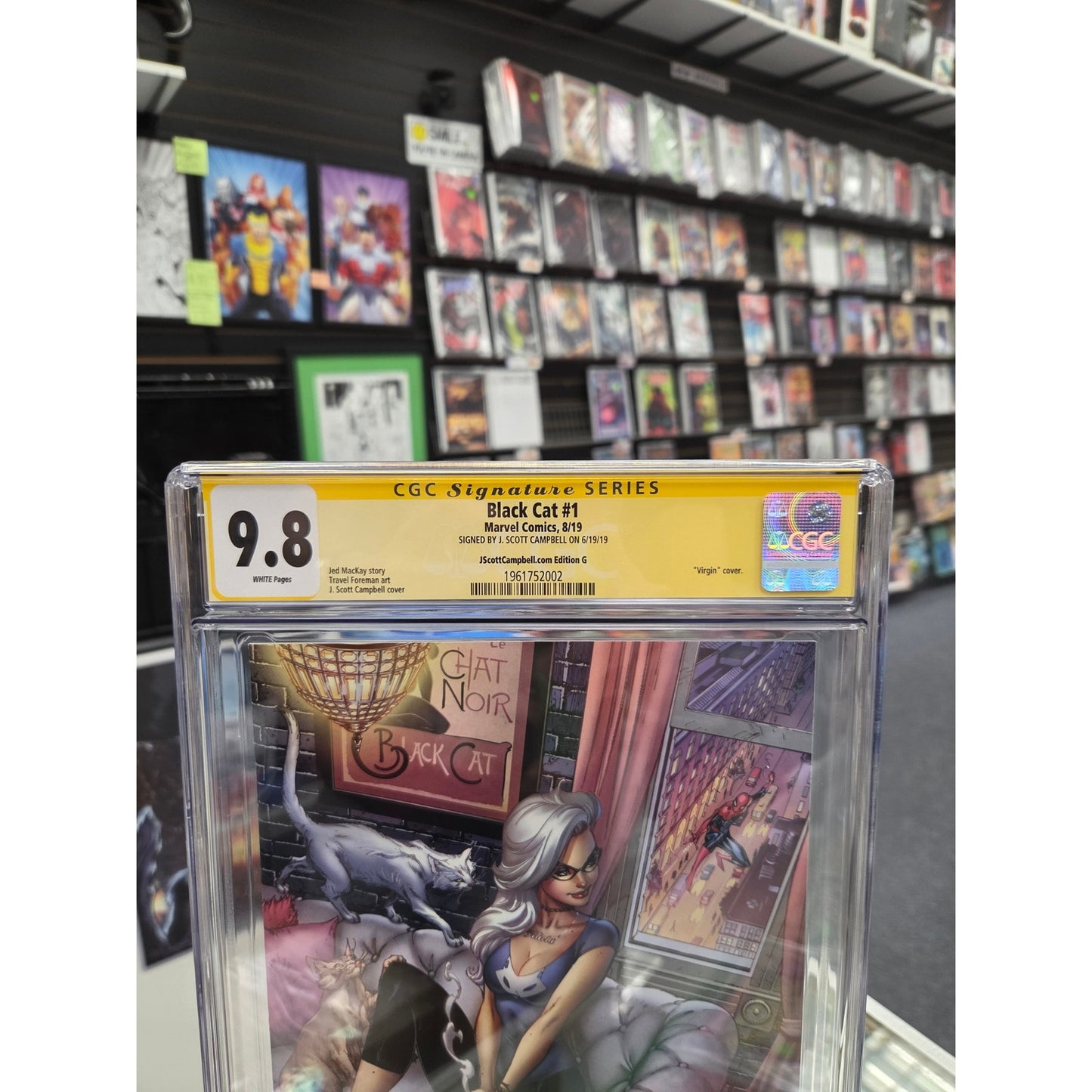 Black Cat #1 (CGC 9.8) Virgin Edition, ASM #601 Homage, Signed by JSC