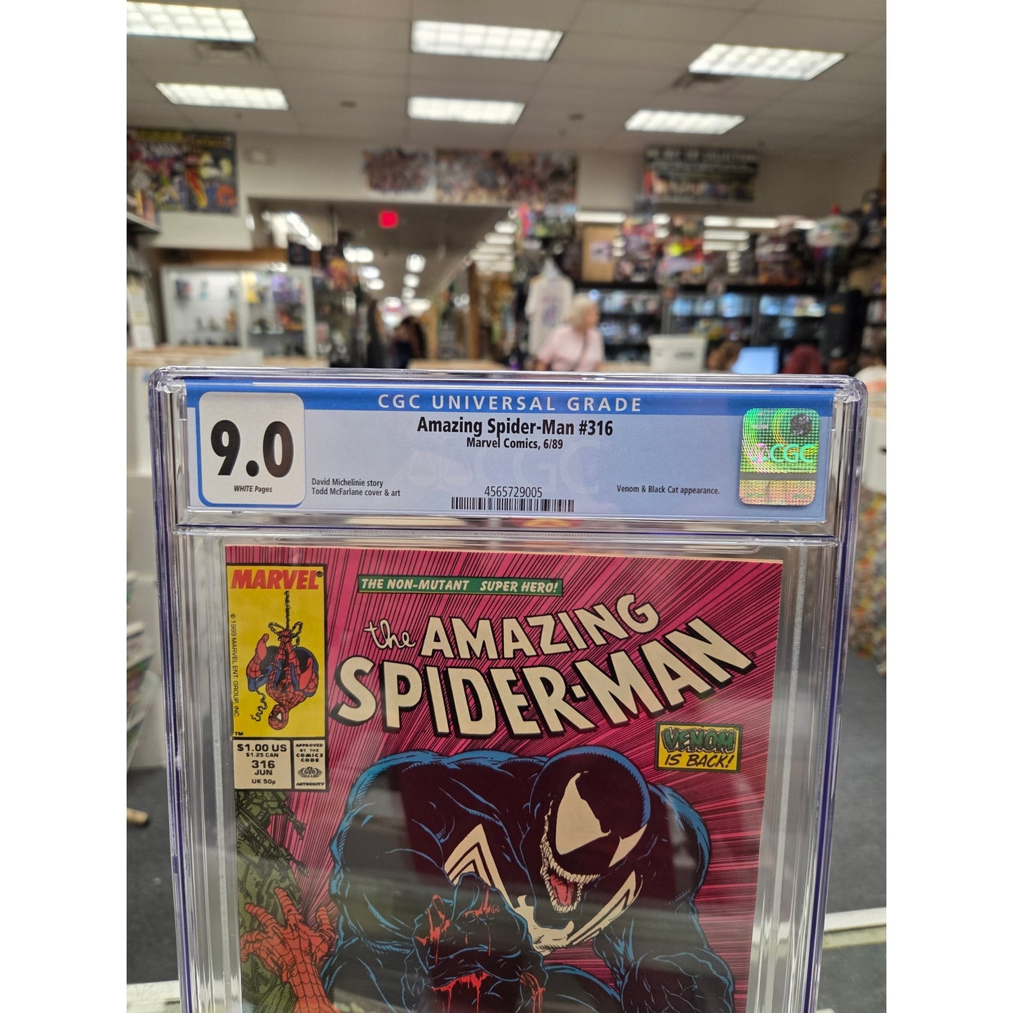Amazing Spider-Man #316 (CGC 9.0) 1st Venom Cover Appearance