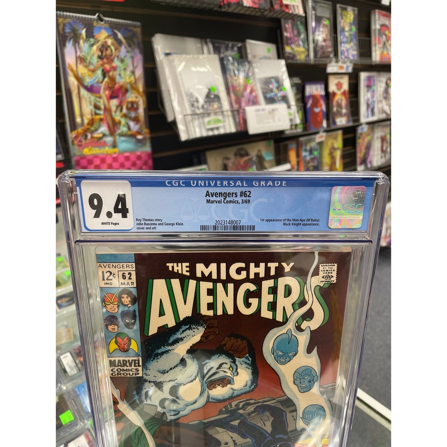 Avengers #62 (CGC 9.4) 1st M’ Baku