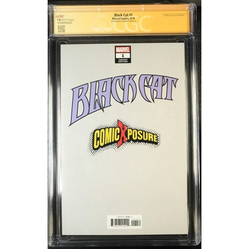 Black Cat #1 (CGC 9.8) "Milk Bath" Trade Dress Variant, Signed by JSC