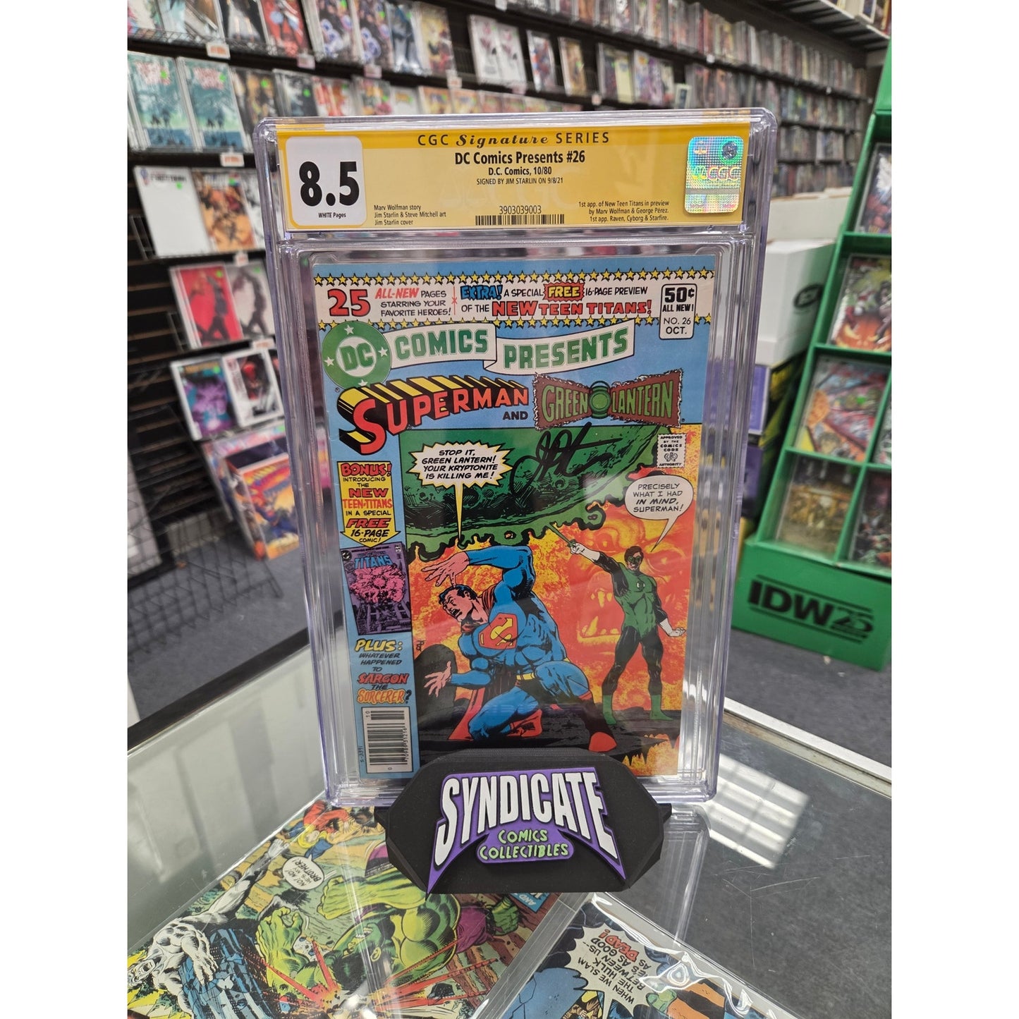 DC Comics Presents #26 (CGC 8.5) Signed by Jim Starlin