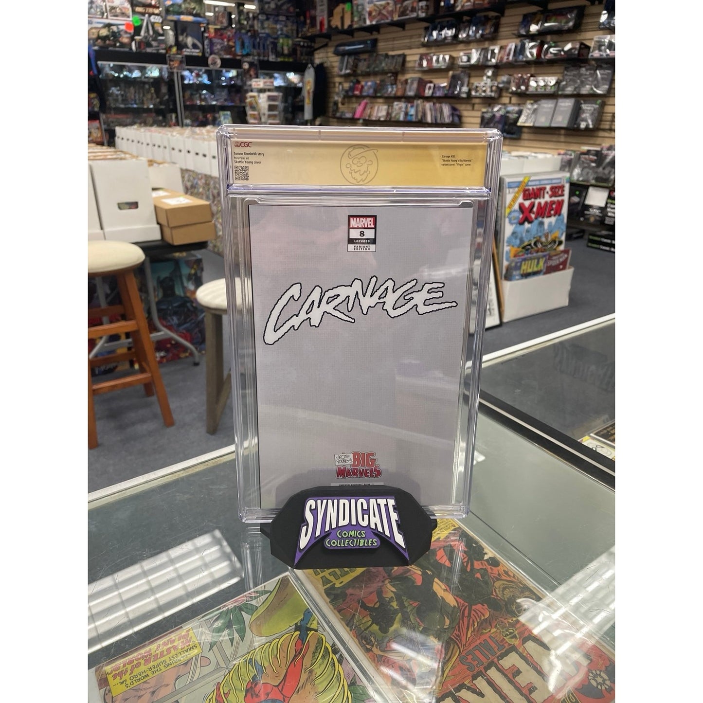 Carnage #8 1:50 Variant (CGC Signature Series 9.8) Signed by Skottie Young