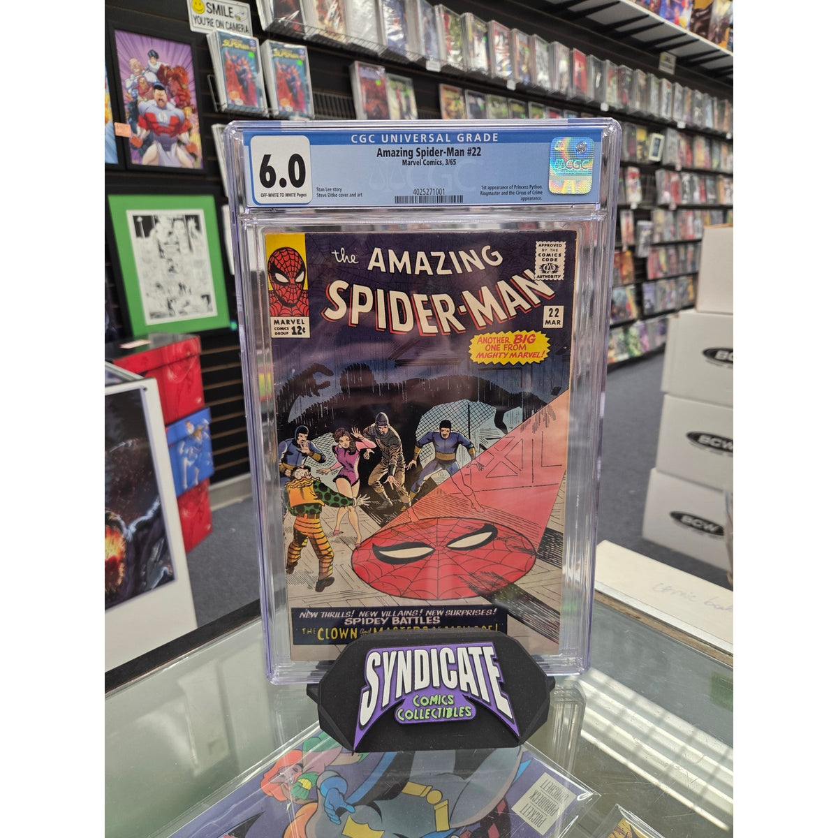 Amazing Spider-Man #22 (CGC 6.0) 1st Princess Python
