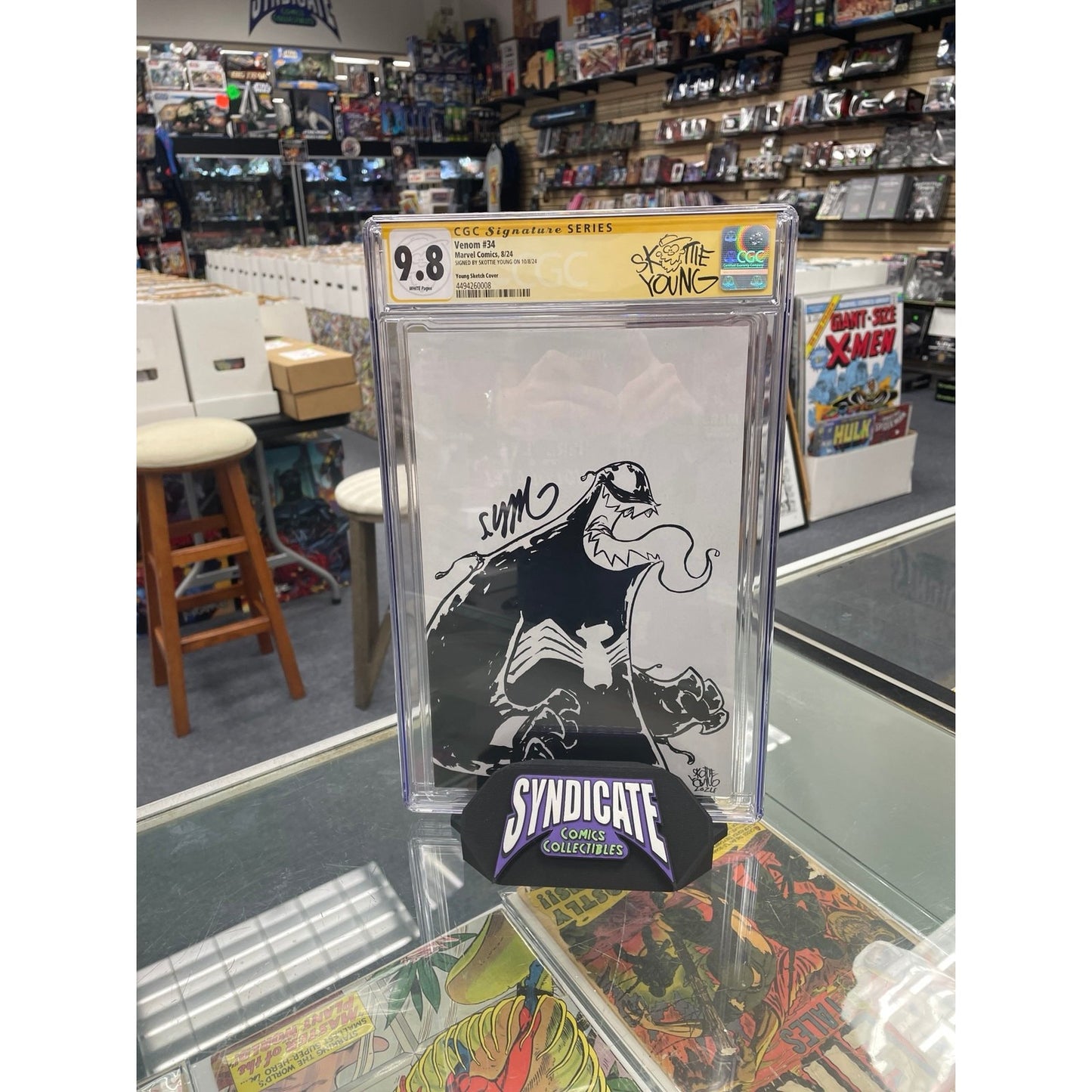 Venom #34 1:50 Variant (CGC Signature Series 9.8) Signed by Skottie Young