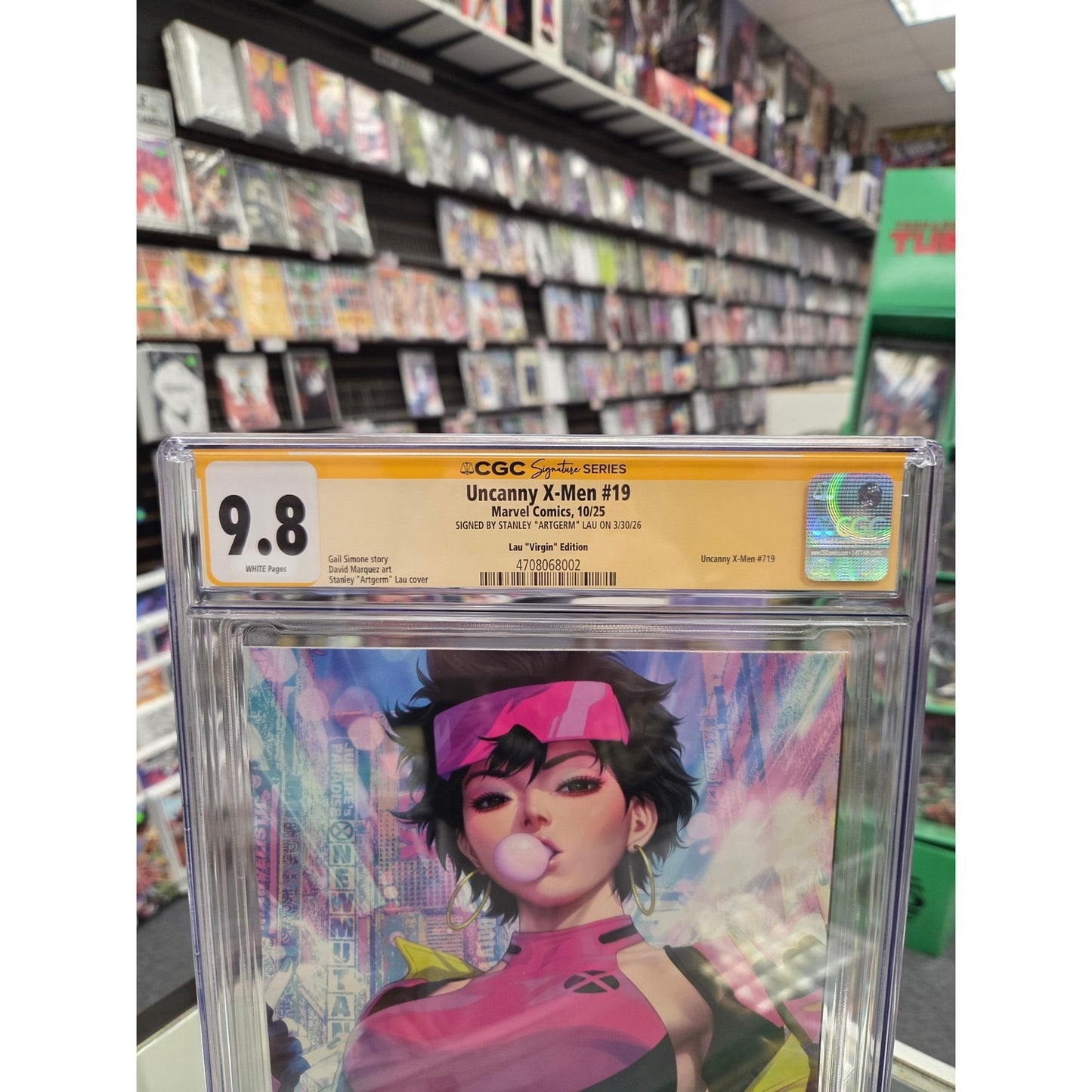 Uncanny X-Men #19 1:100 Variant (CGC 9.8) Signed by Stanley "Artgerm" Lau