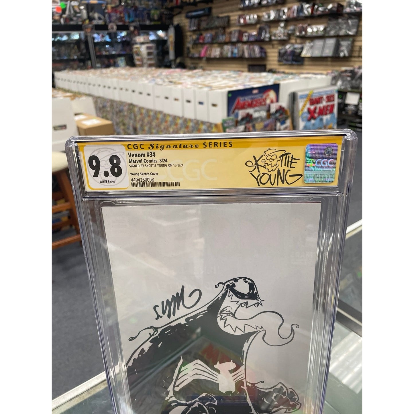 Venom #34 1:50 Variant (CGC Signature Series 9.8) Signed by Skottie Young