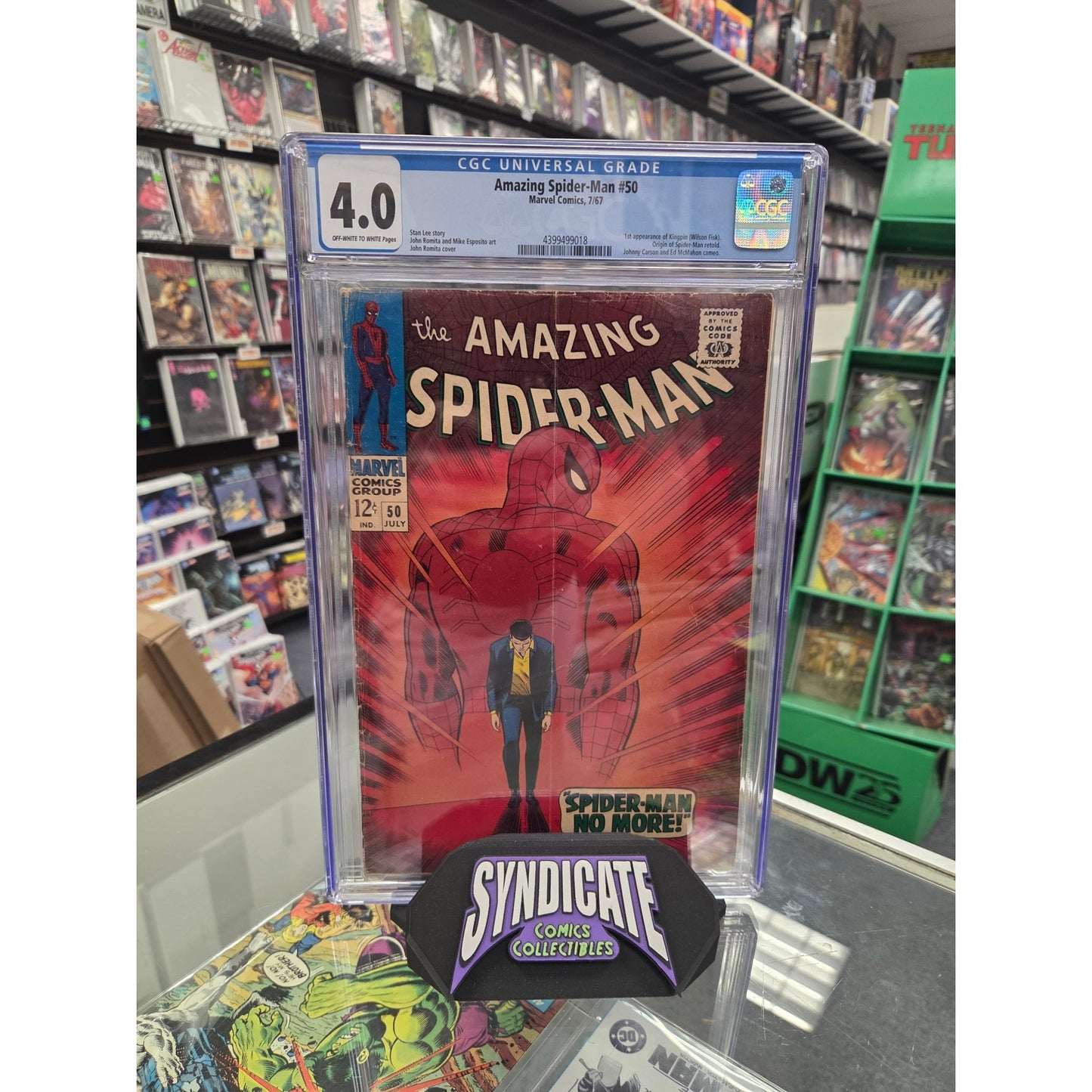 Amazing Spider-Man #50 (CGC 4.0) 1st Kingpin