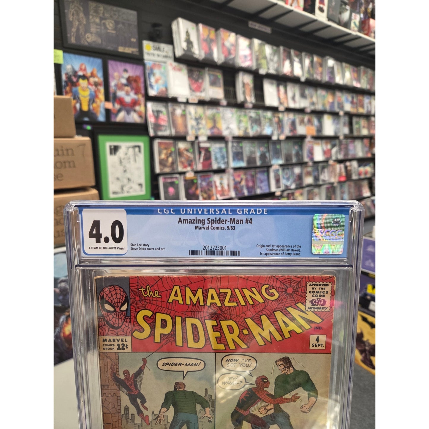 Amazing Spider-Man #4 (CGC 4.0) 1st Sandman