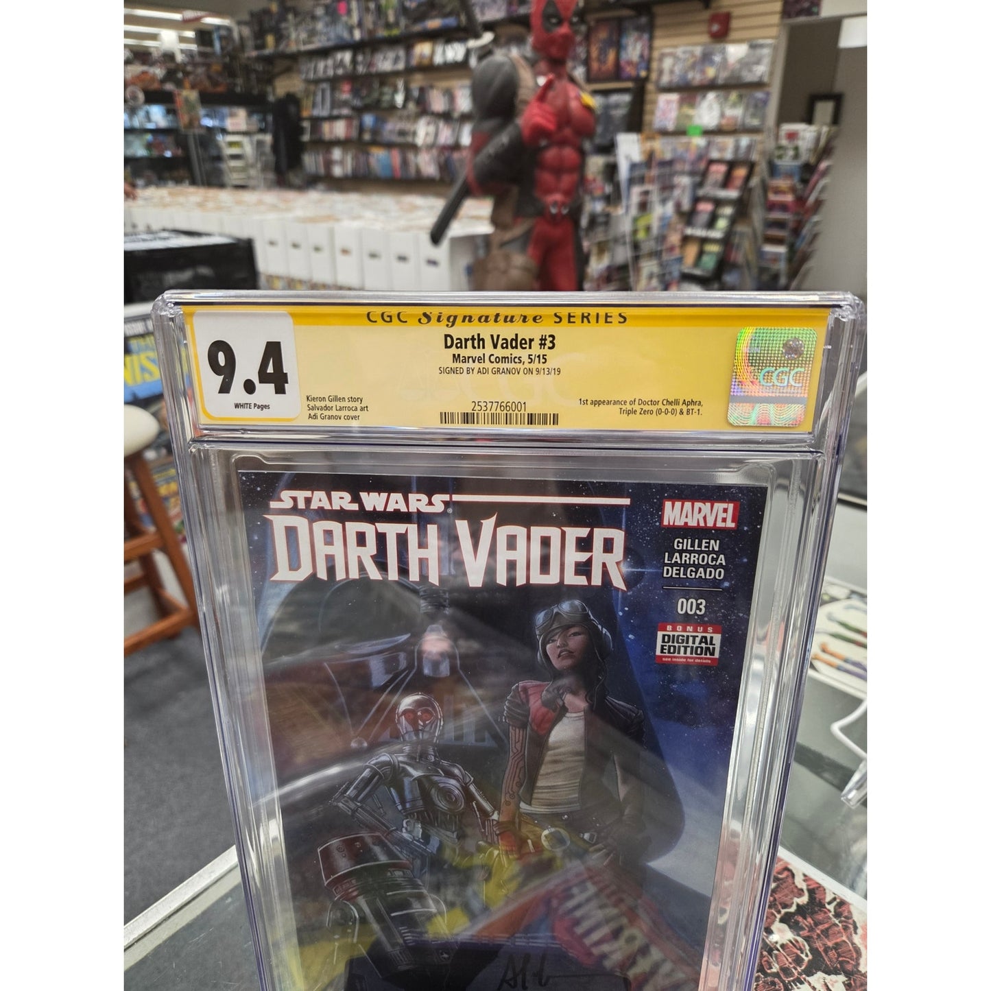 Star Wars: Darth Vader #3 (CGC 9.4) Signed by Adi Granov, 1st Appearance of Doctor Aphra