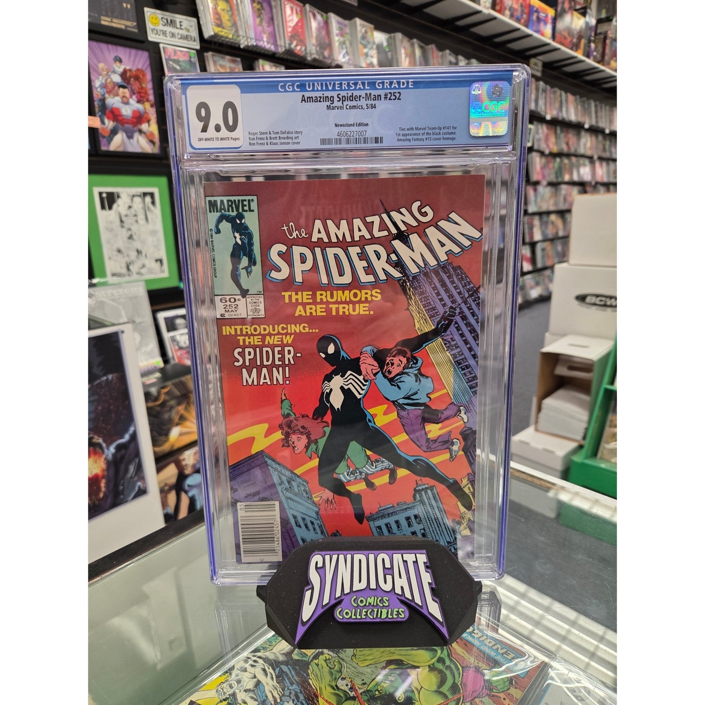 Amazing Spider-Man #252 (CGC 9.0) 1st Black Costume