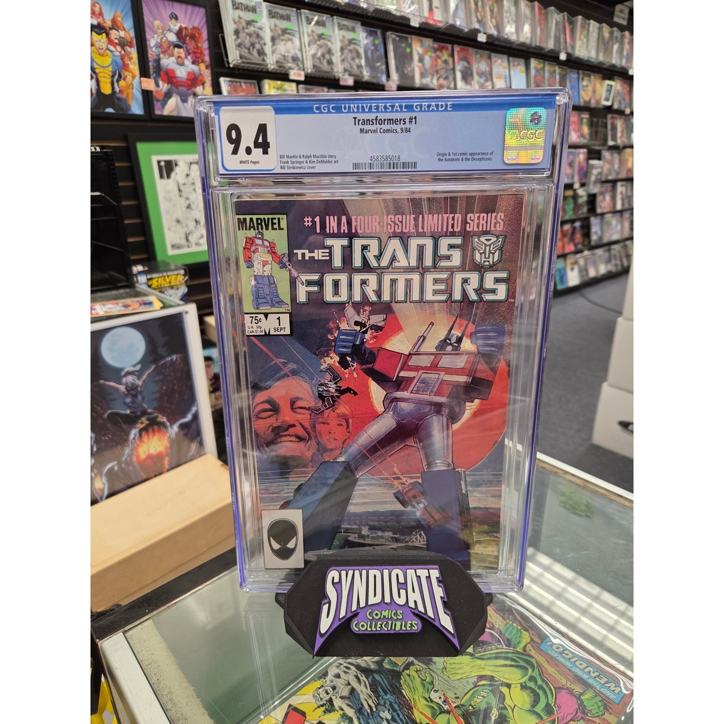 Transformers #1 (CGC 9.4) 1st Optimus Prime, Megatron