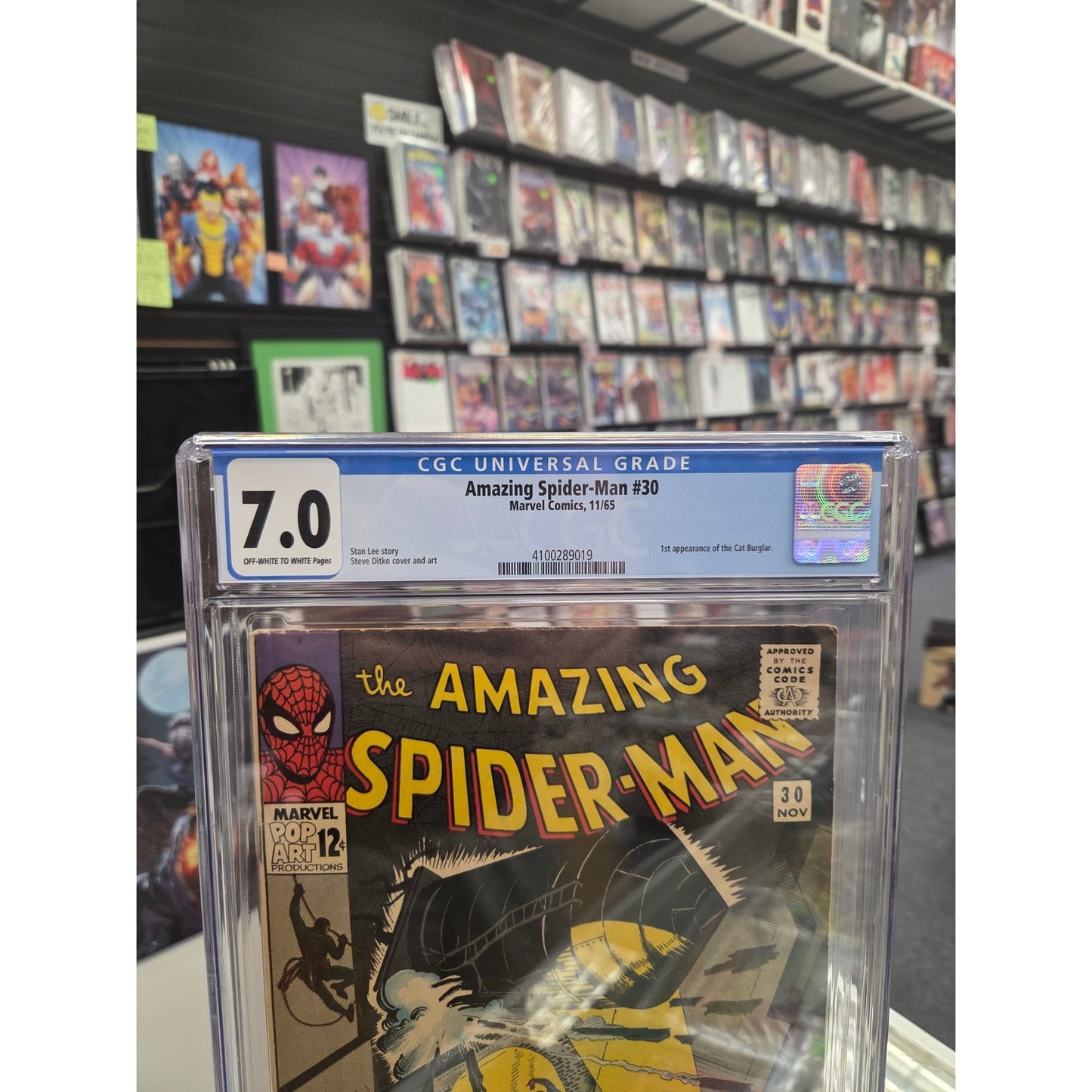 Amazing Spider-Man #30 (CGC 7.0) 1st Cat Burglar