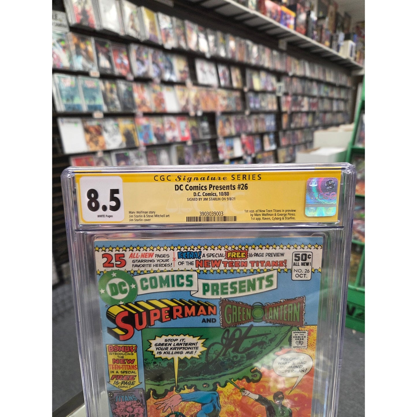 DC Comics Presents #26 (CGC 8.5) Signed by Jim Starlin