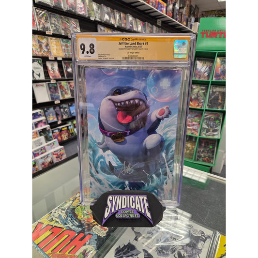 Jeff the Land Shark 1:100 Variant (CGC 9.8) Signed by Stanley "Artgerm" Lau