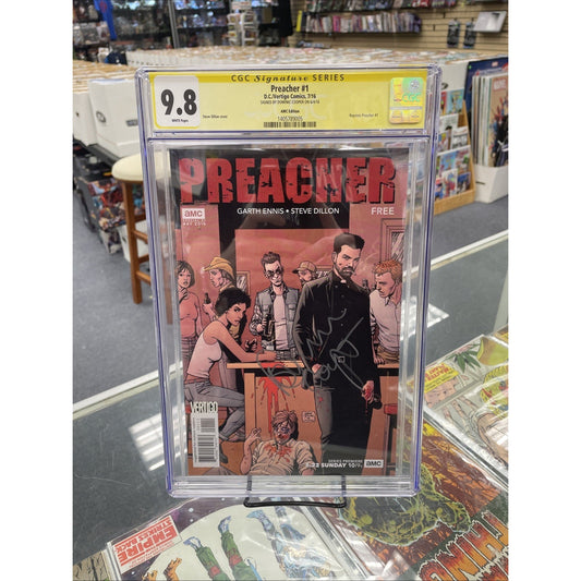 Preacher 1 AMC Edition #1 (CGC 9.8) Signed By Dominic Cooper