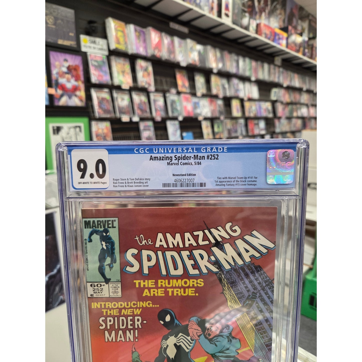 Amazing Spider-Man #252 (CGC 9.0) 1st Black Costume