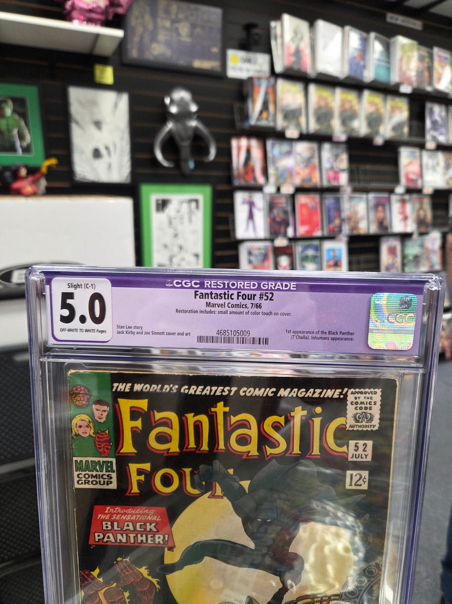 Fantastic Four #52 (Restored CGC 5.0) 1st Black Panther