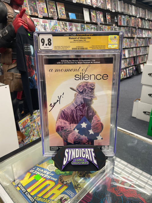 Moment of Silence #1 (CGC X JSA 9.8) Signed By Mark Bagley