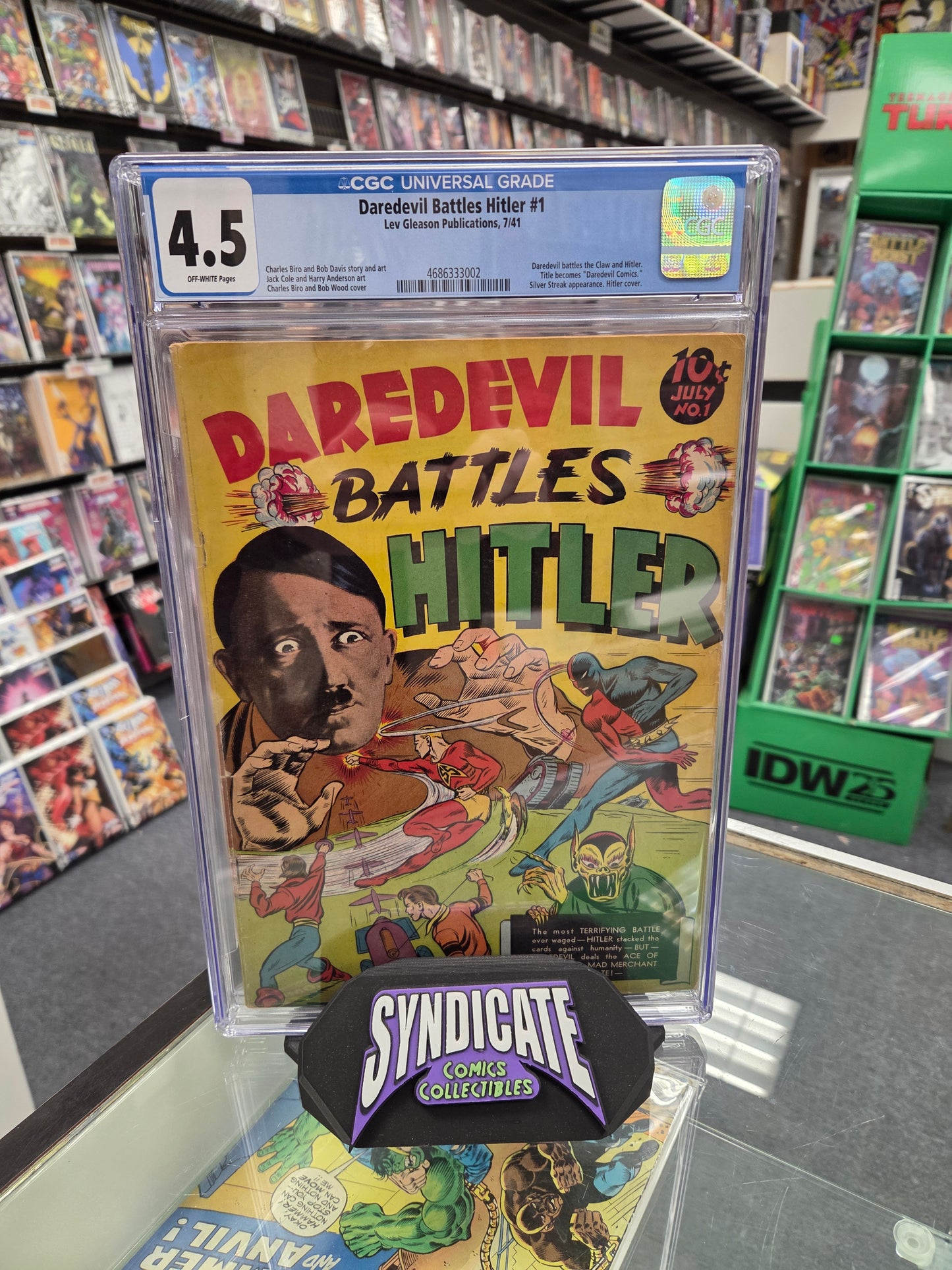 Daredevil Battles Hitler #1 (CGC 4.5) Hitler Cover