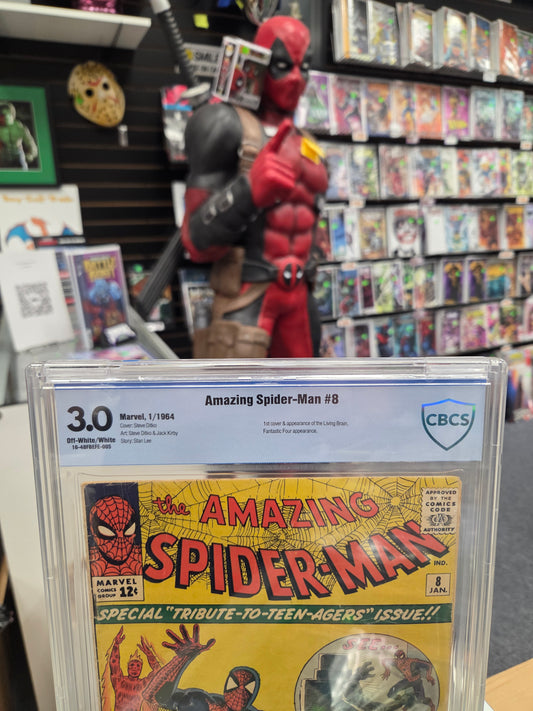 Amazing Spider-Man #8 (CBCS 3.0) 1st Living Brain