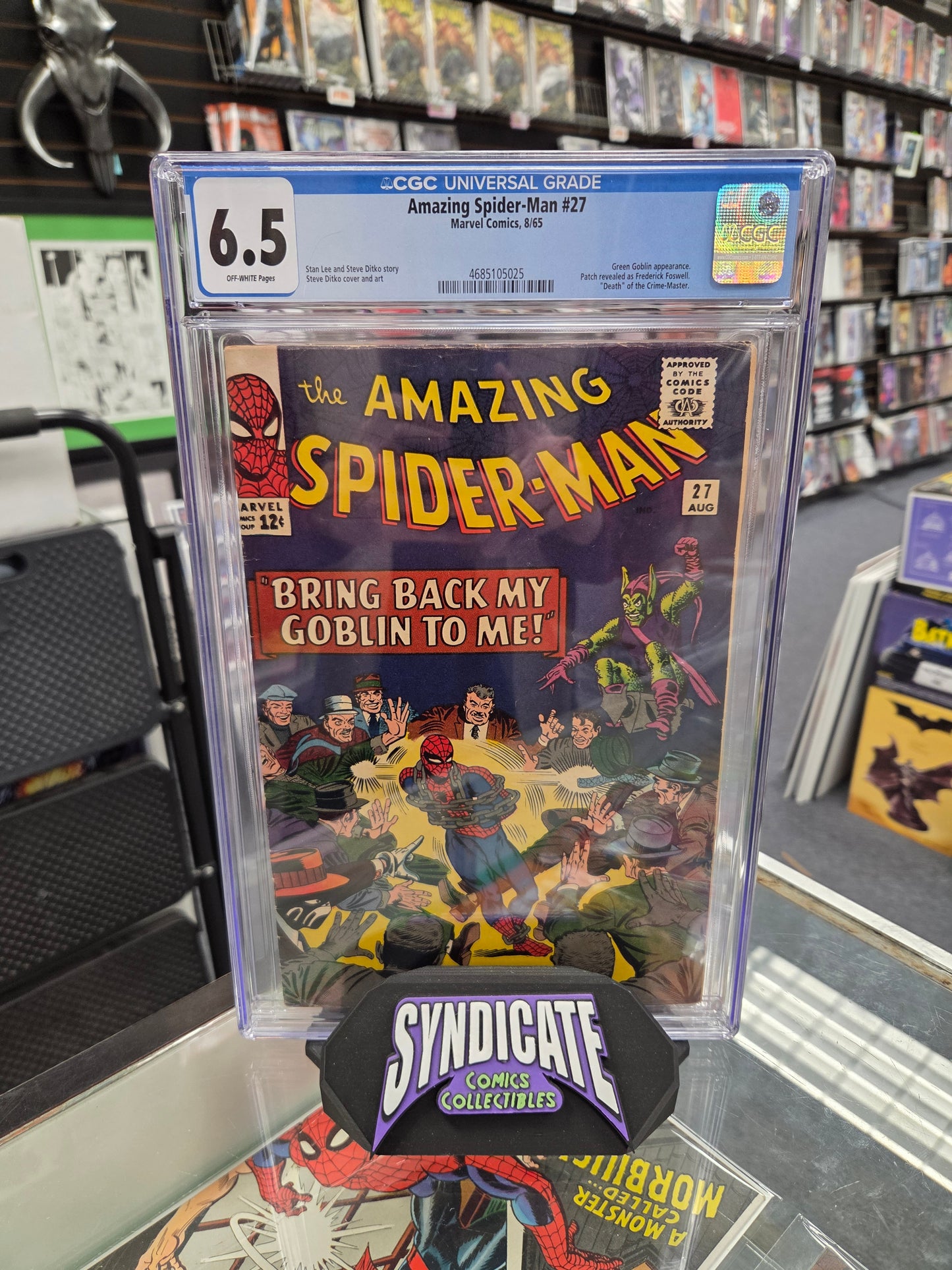 Amazing Spider-Man #27 (CGC 6.5) Green Goblin Appearance