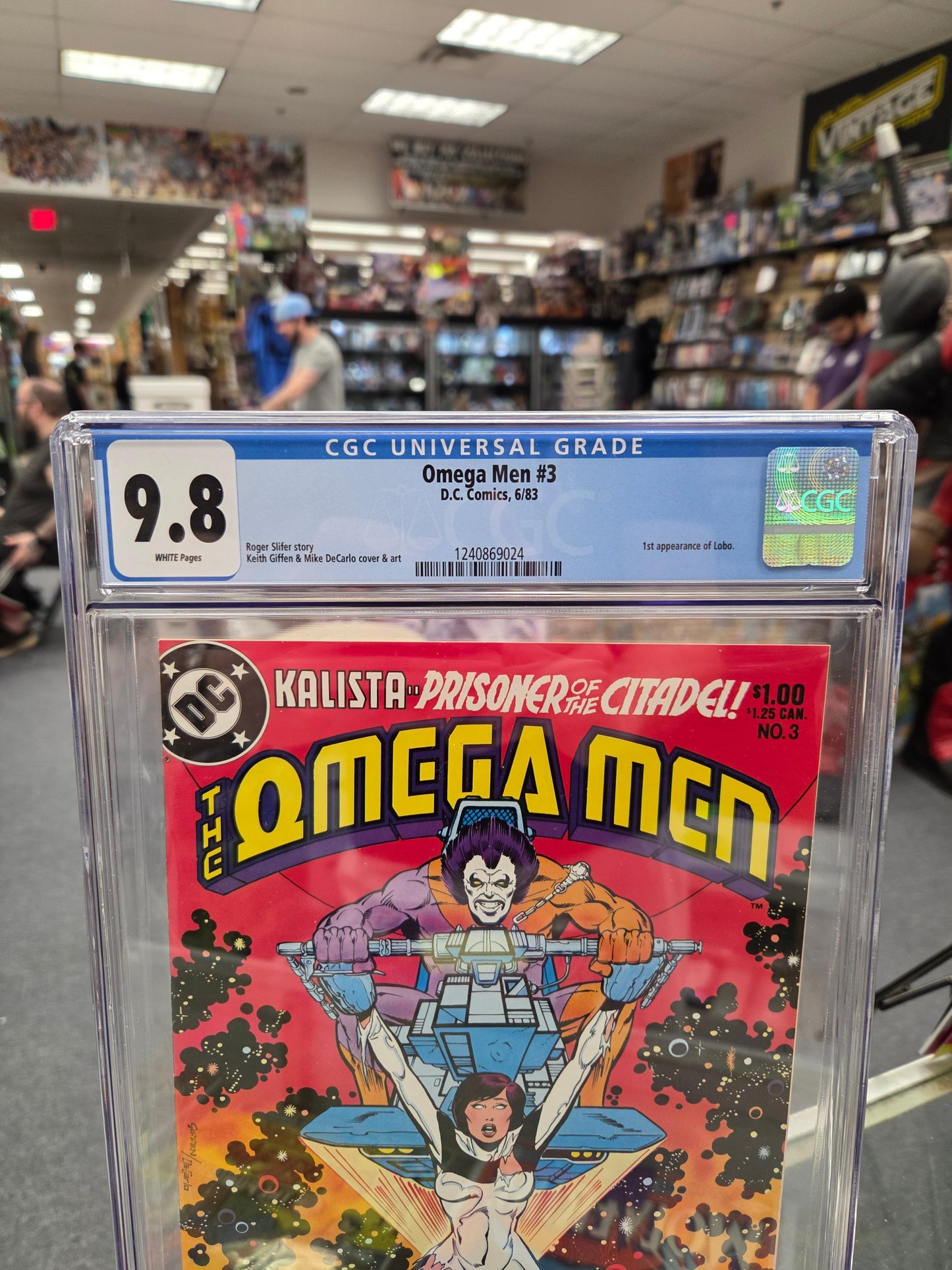 Omega Men #3 (CGC 9.8) 1st Lobo