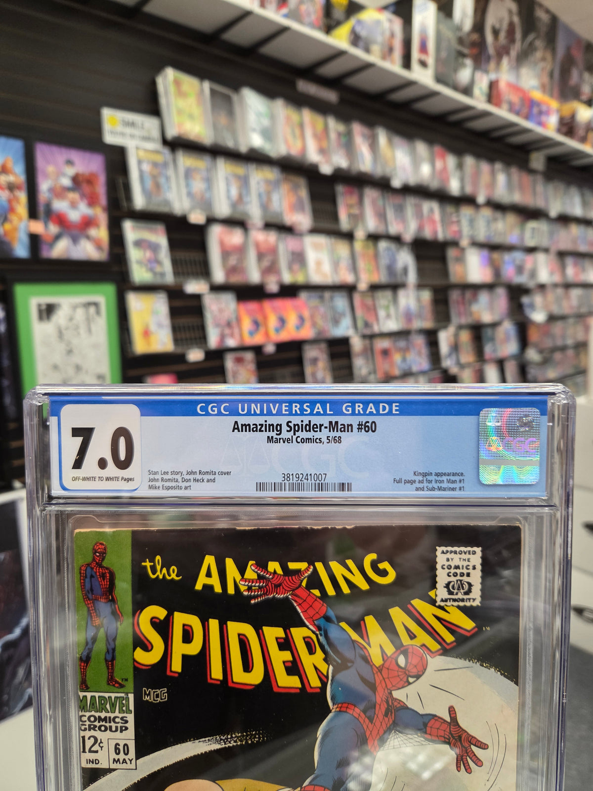 Amazing Spider-Man #60 (CGC 7.0) Kingpin Appearance