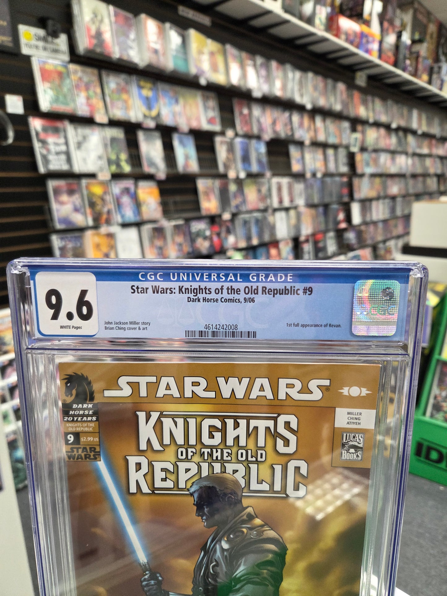 Star Wars: Knights of the Old Republic #9 (CGC 9.6) 1st Revan