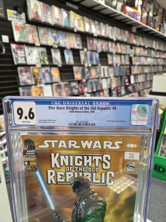 Star Wars: Knights of the Old Republic #9 (CGC 9.6) 1st Revan