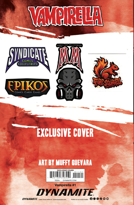 Vampirella #1 Muffy Guevara, Syndicate Comics & Collectibles Exclusive Virgin Variant