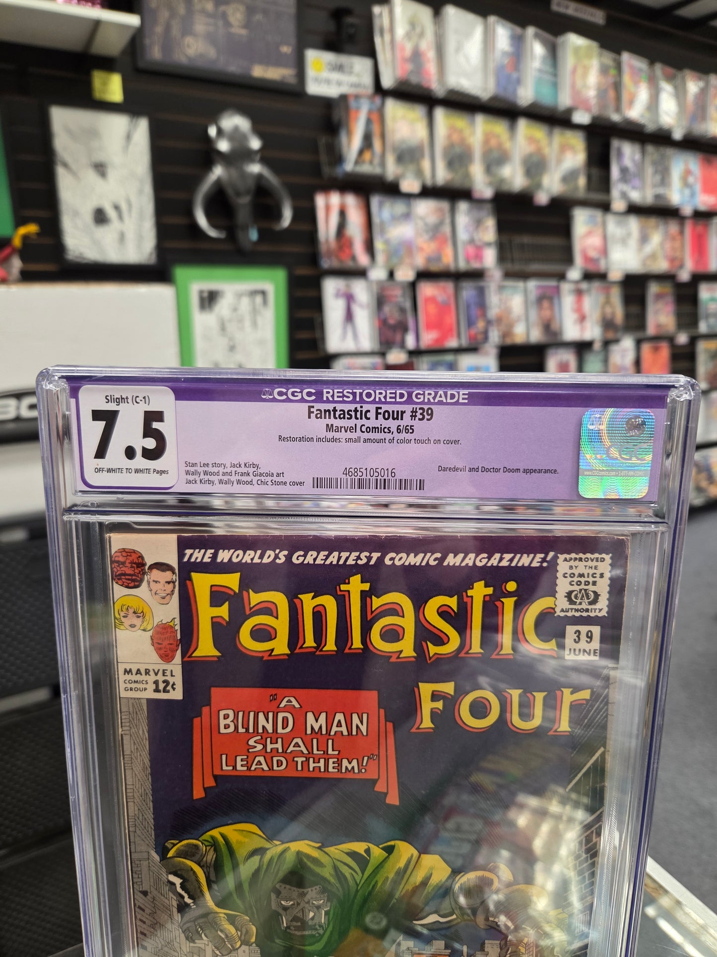 Fantastic Four #39 (Restored CGC 7.5) Doctor Doom Appearance