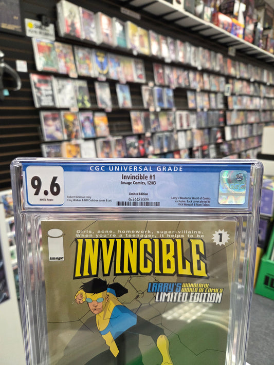Invincible #1 (CGC 9.6) Larry's Wonderful World of Comics Exclusive