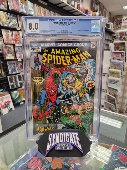 Amazing Spider-Man #124 (CGC 8.0) 1st Man-Wolf