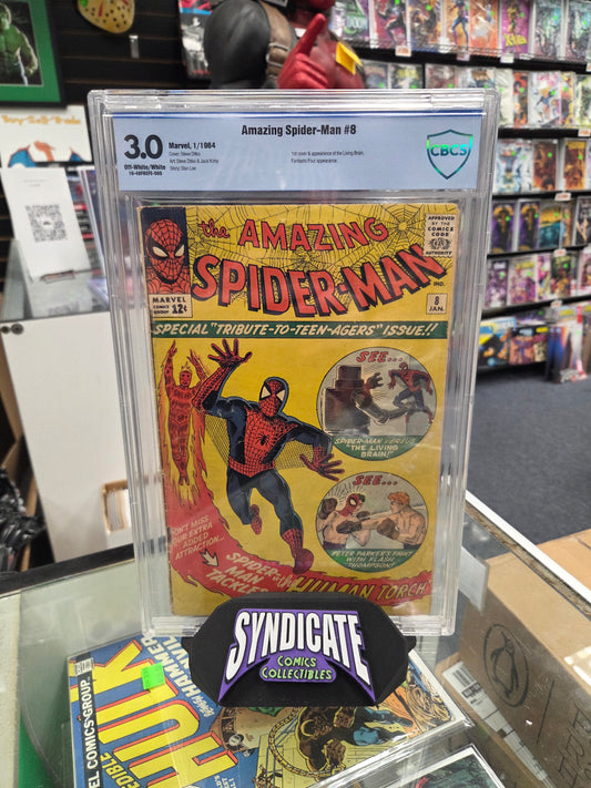 Amazing Spider-Man #8 (CBCS 3.0) 1st Living Brain