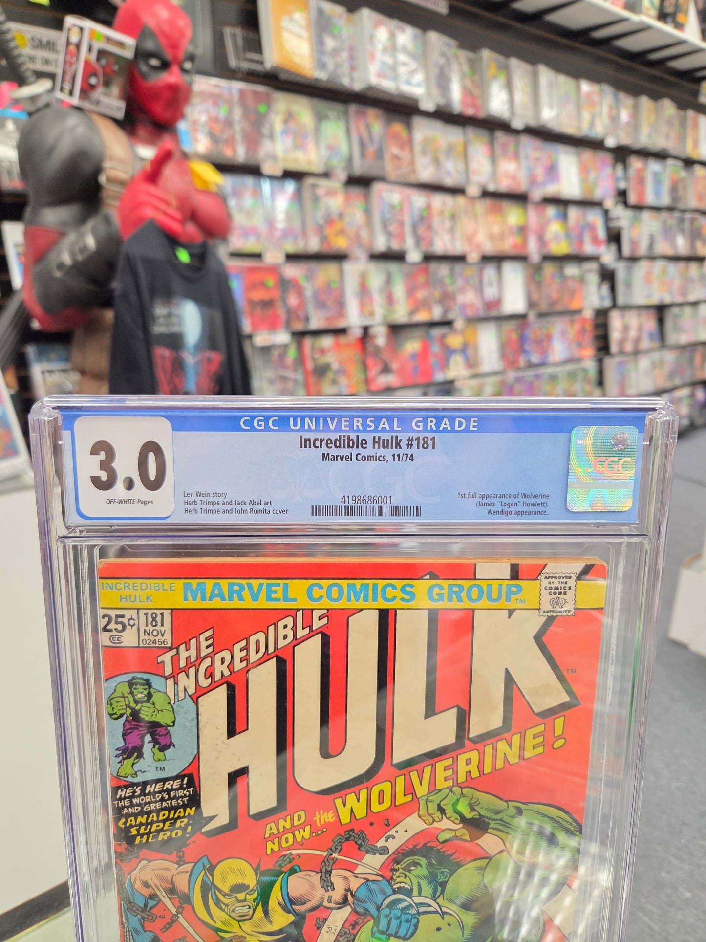 Incredible Hulk #181 (CGC 3.0) 1st Wolverine
