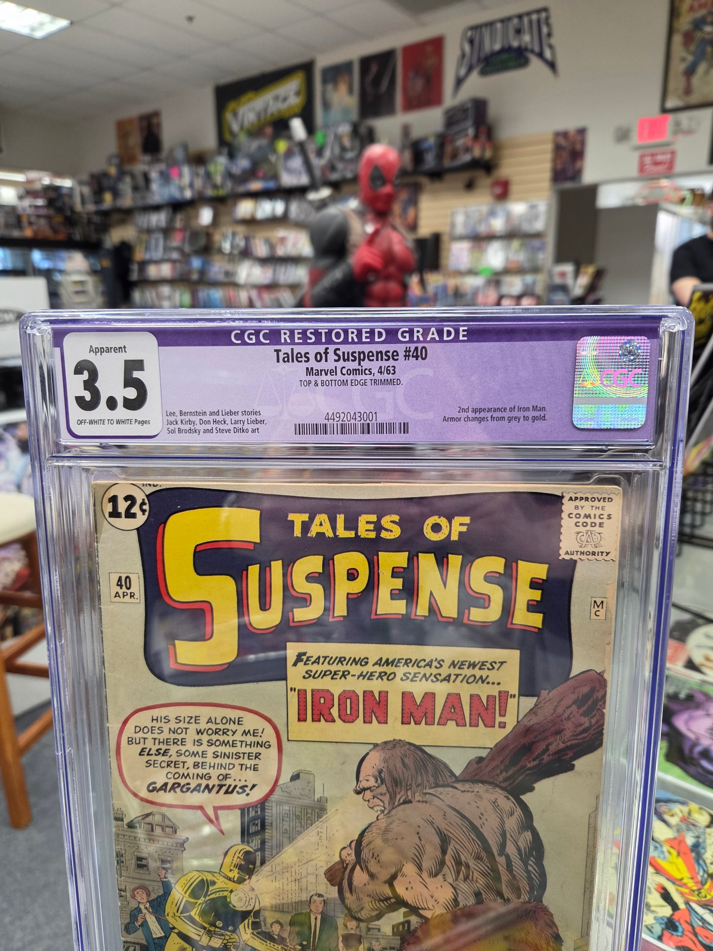 Tales of Suspense #40 (CGC Restored 3.5) 2nd Iron Man