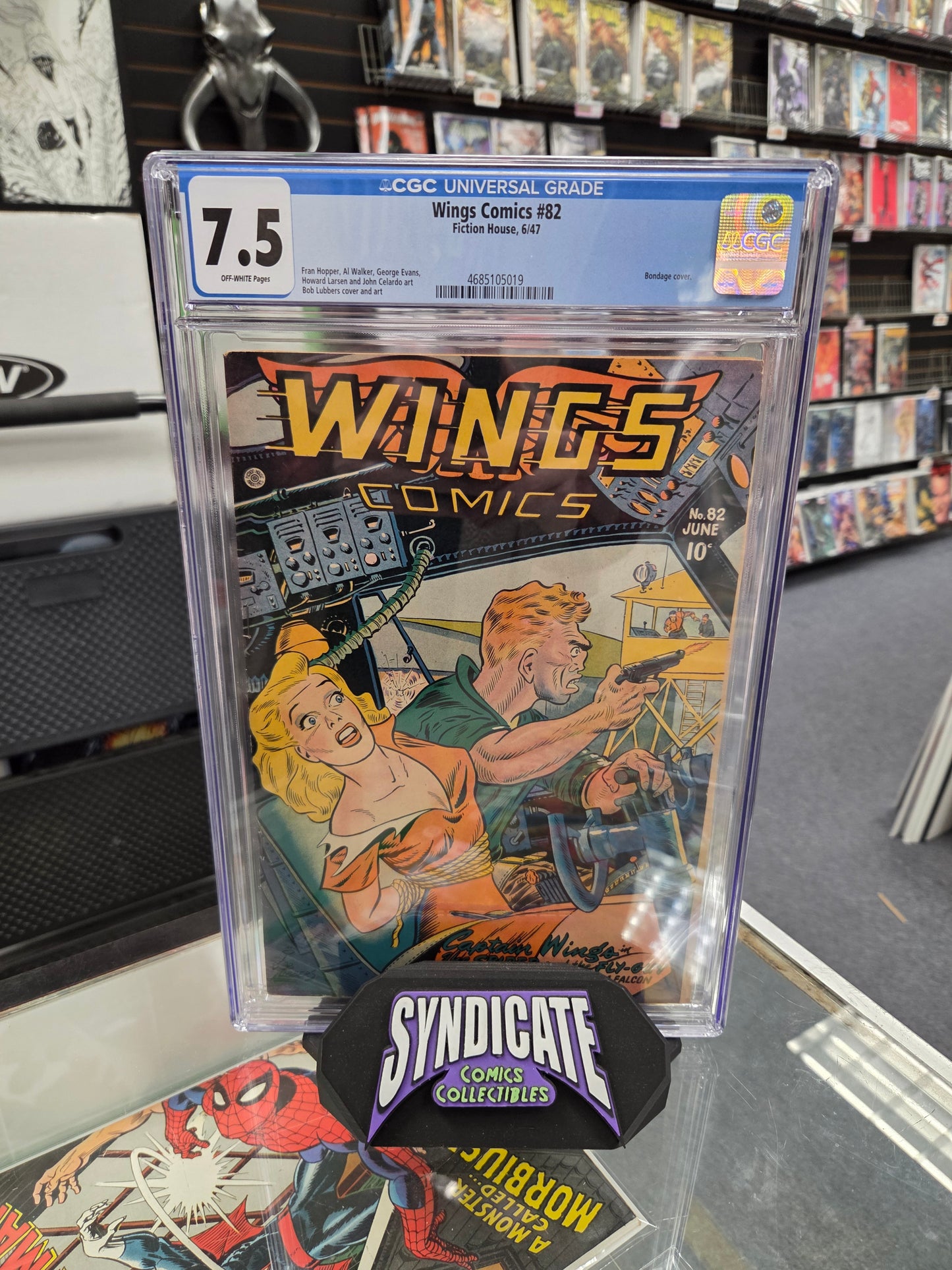 Wings Comics #82 (CGC 7.5) Bondage Cover