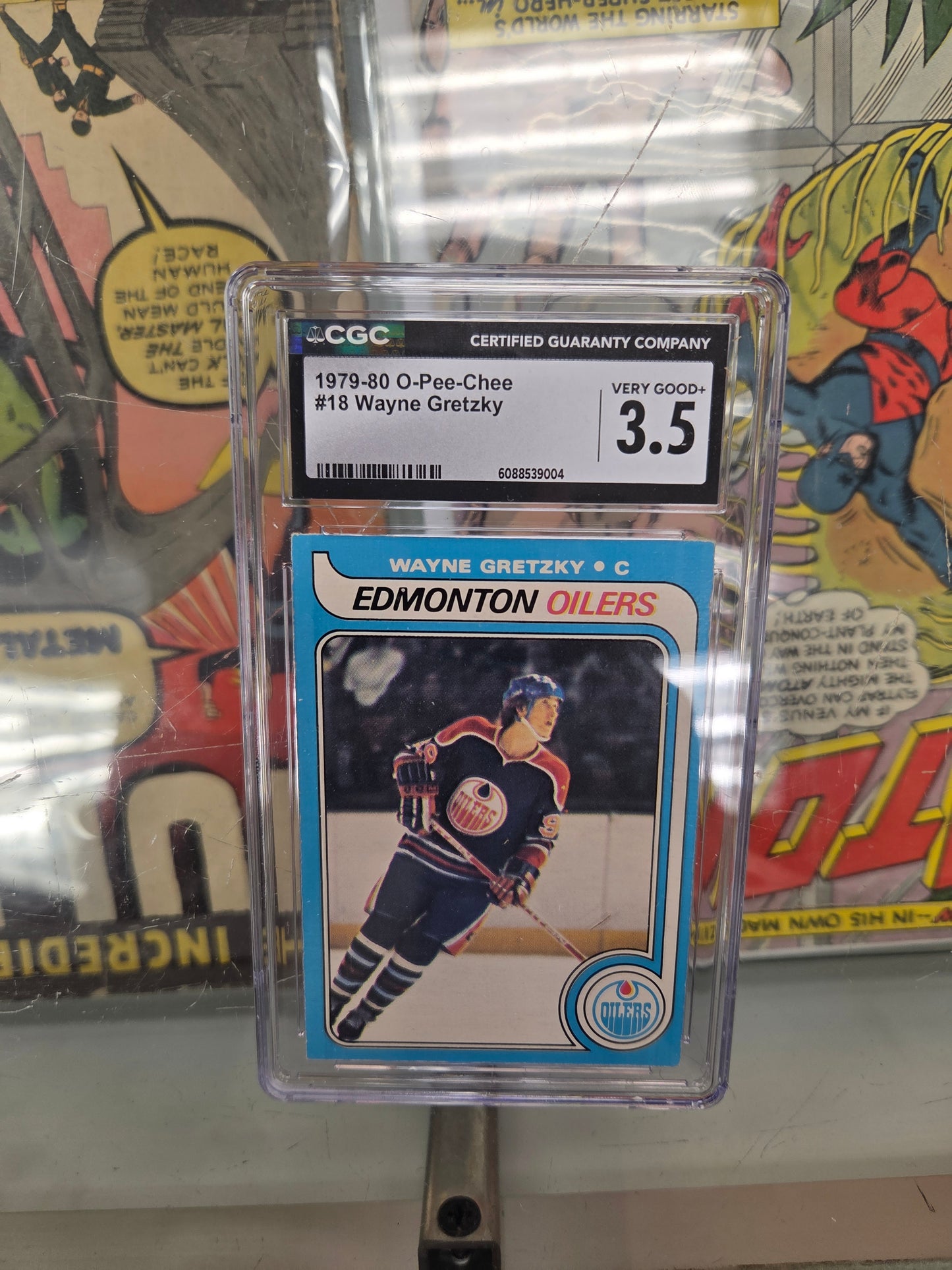 1979-1980 O-Pee-Chee #18 Wayne Gretzky (CGC 3.5) Very Good+