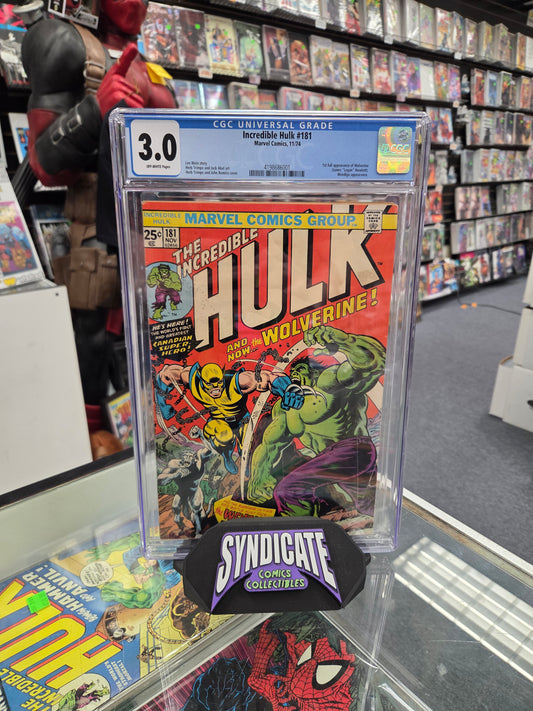 Incredible Hulk #181 (CGC 3.0) 1st Wolverine