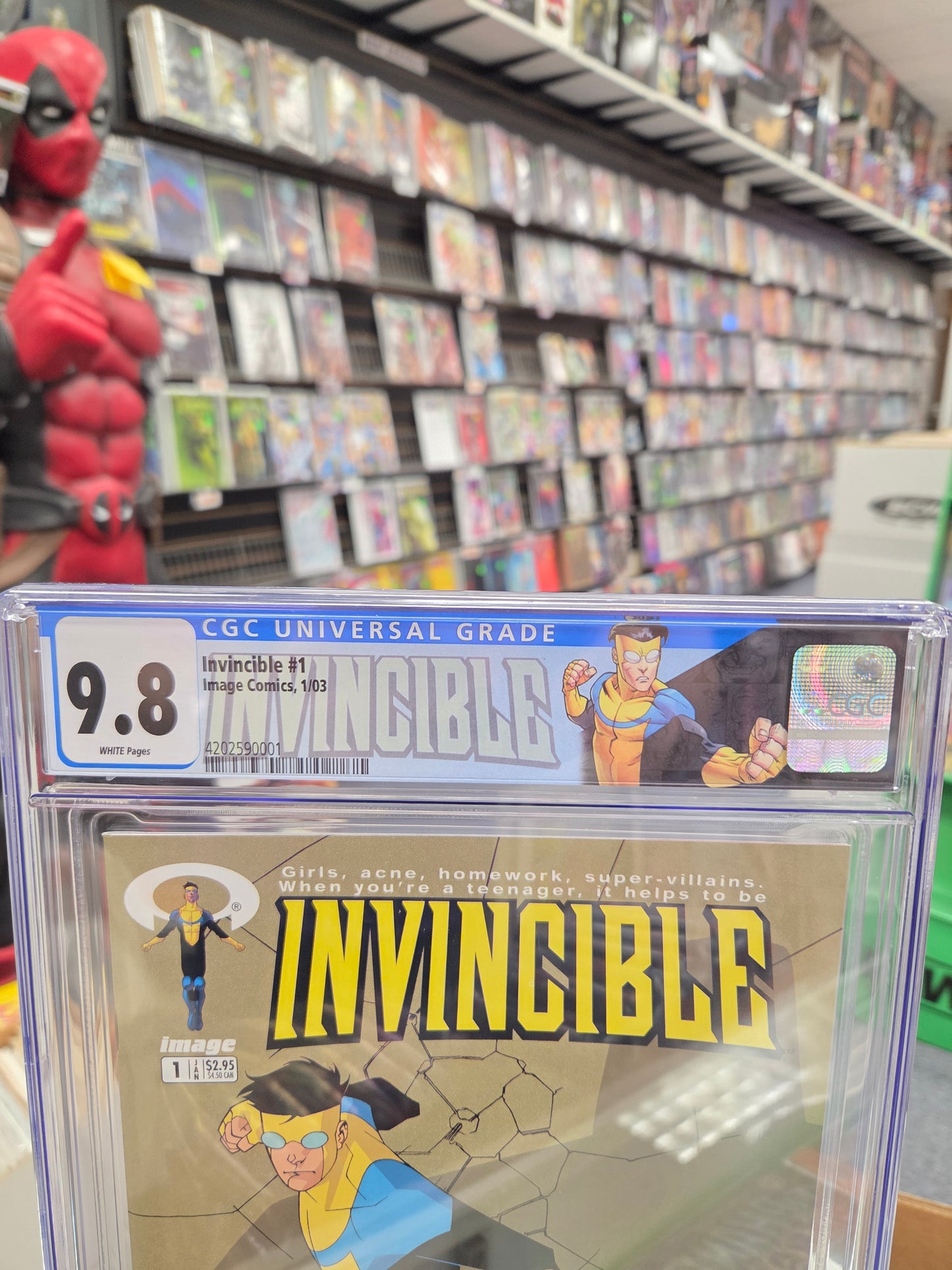 Invincible #1 (CGC 9.8) 1st Invincible, Custom Label