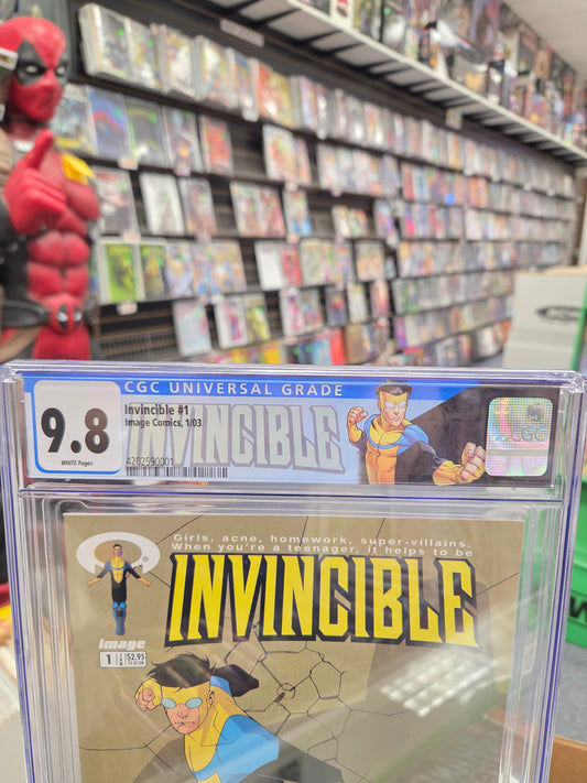 Invincible #1 (CGC 9.8) 1st Invincible, Custom Label